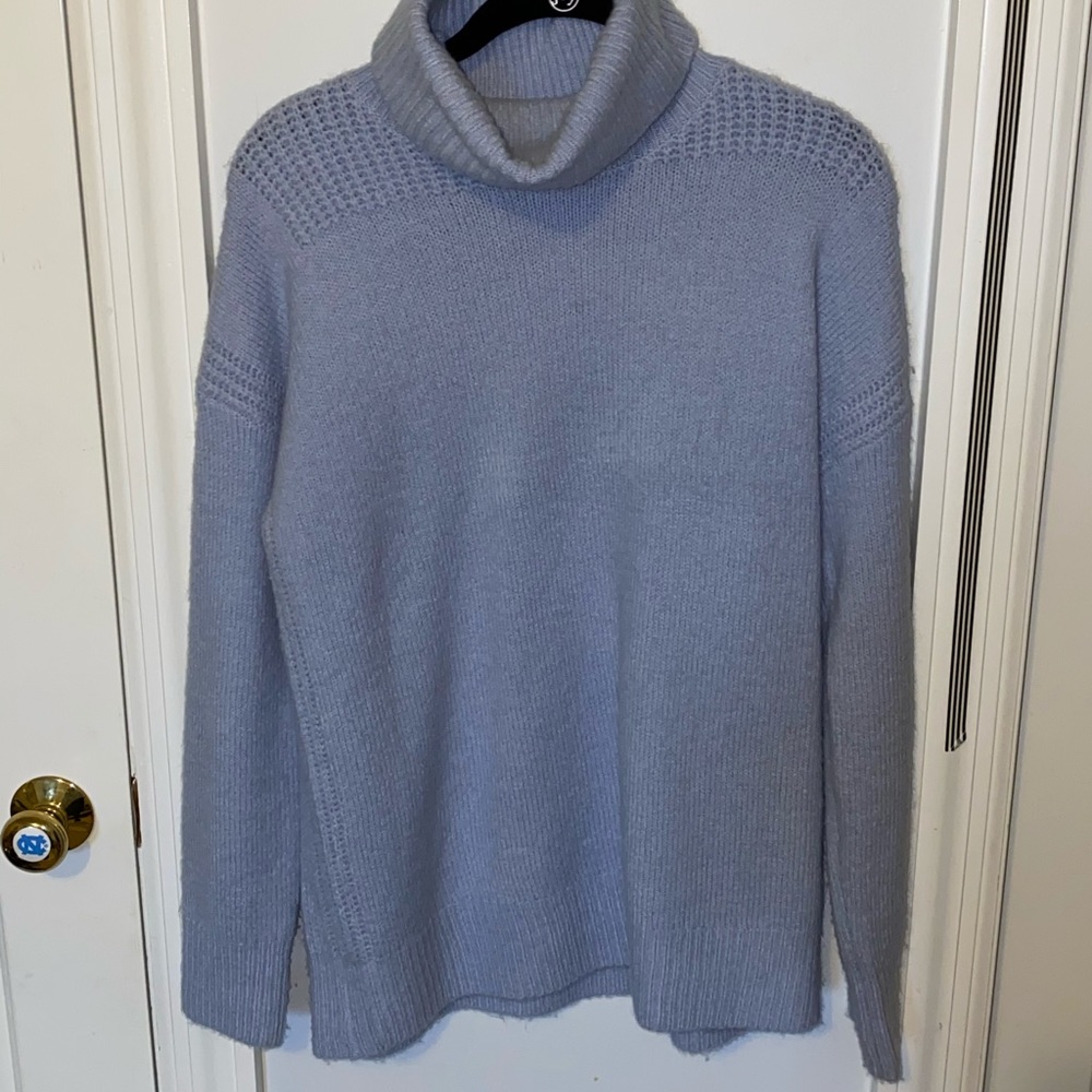 Light Blue soft Turtleneck